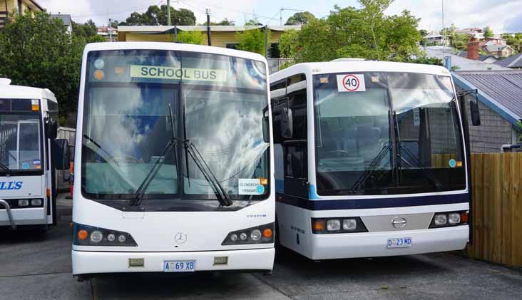 Cresswells Coaches Mercedes OH1830L Custom SB400 A69XB & Hino RK260 P&D 6